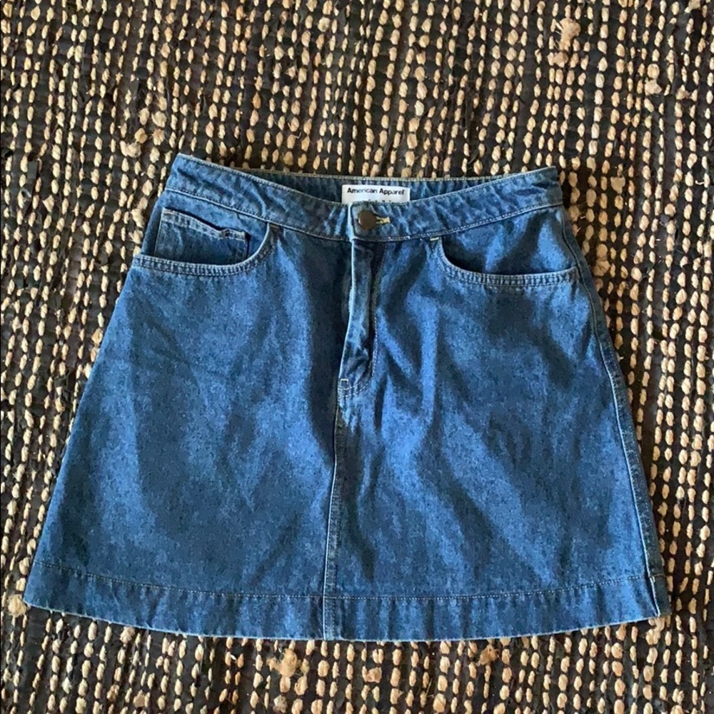 American Apparel Denim mini skirt